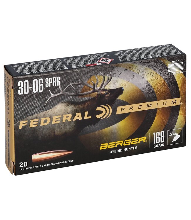 FEDERAL 30-06 168gr  BERGER HYBRID HUNTER
