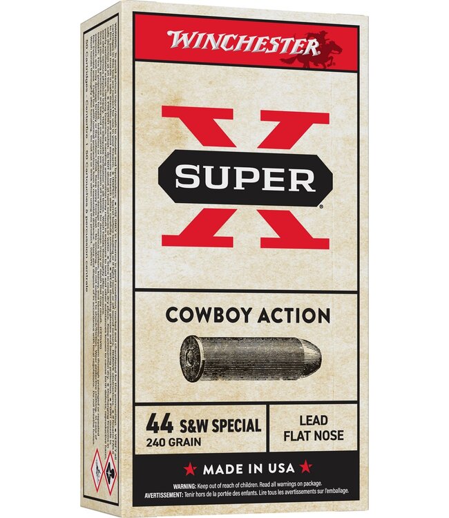 Winchester Cowboy Load Handgun Ammunition 45 Colt 250gr LRN