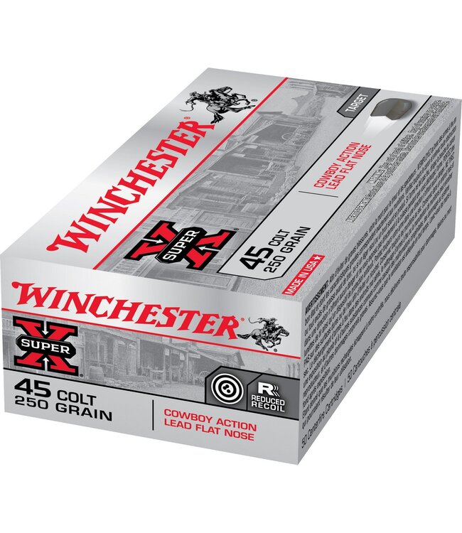 Winchester Cowboy Load Handgun Ammunition 45 Colt 250gr LRN