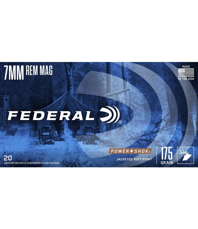 FEDERAL 7MM REM MAG 175gr POWER SHOK SP