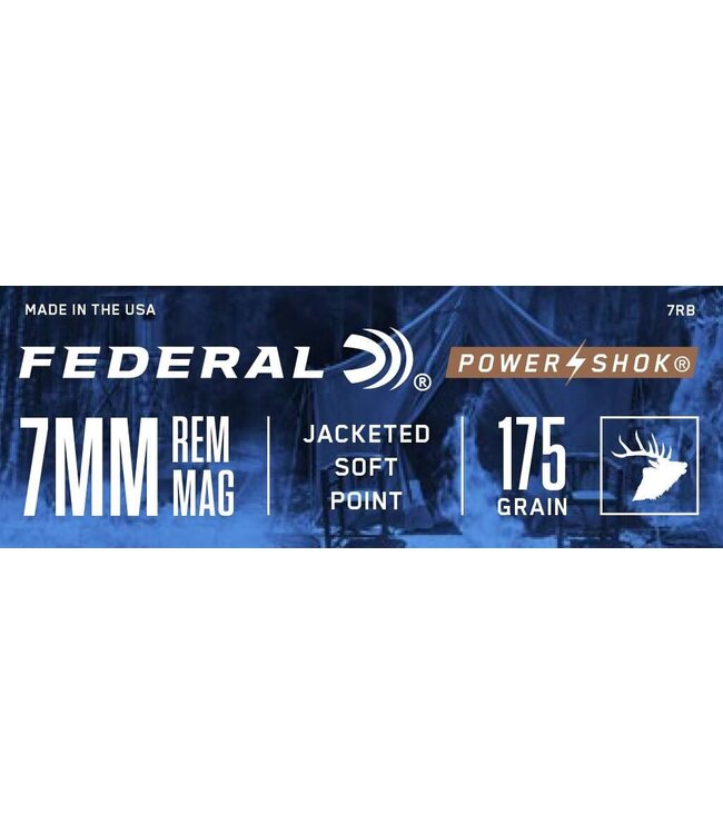 FEDERAL 7MM REM MAG 175gr POWER SHOK SP