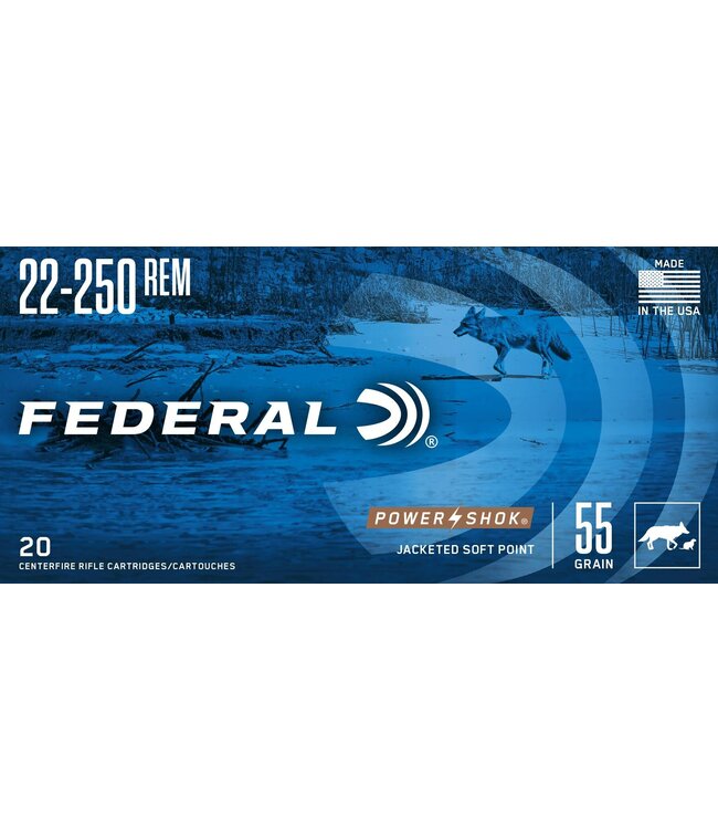 22-250 Power-Shok 55gr Soft Point