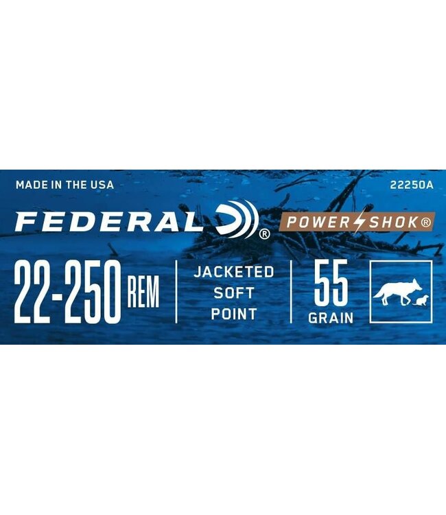 22-250 Power-Shok 55gr Soft Point