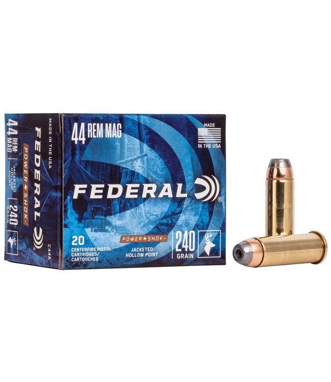 Power-Shok 44 Mag 240gr Pistol Ammo 20 rounds