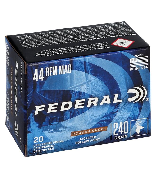Power-Shok 44 Mag 240gr Pistol Ammo 20 rounds