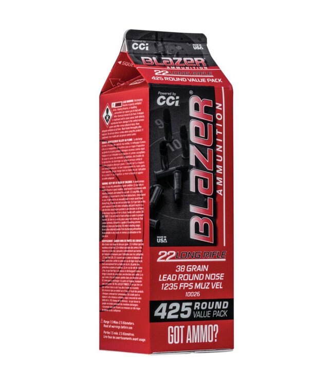CCI BLAZER 22LR 38gr 425 POUR PACK