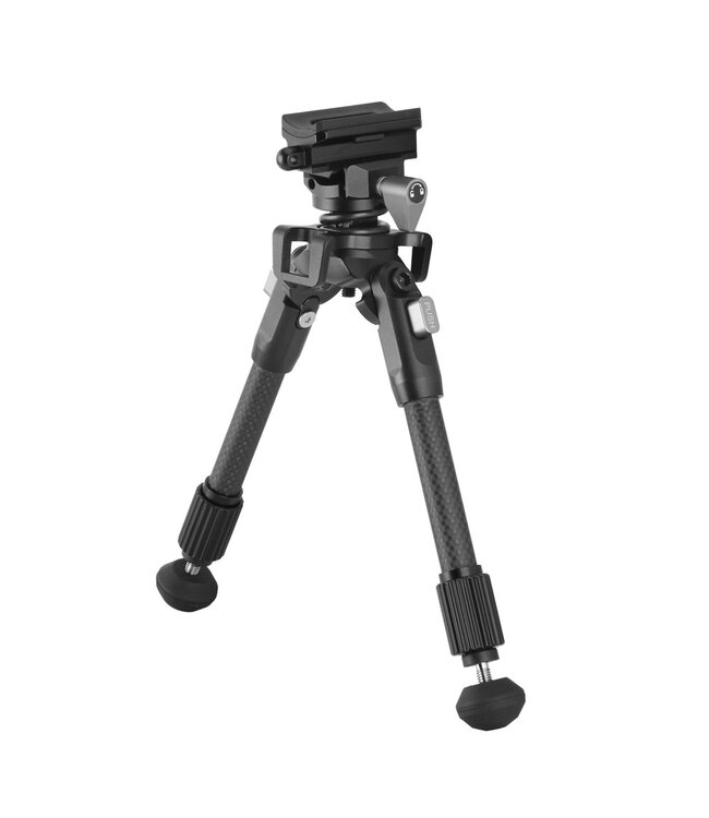 Carbon Fiber Pivoting  Bipod w/Picatinny Rail 8-10.5in