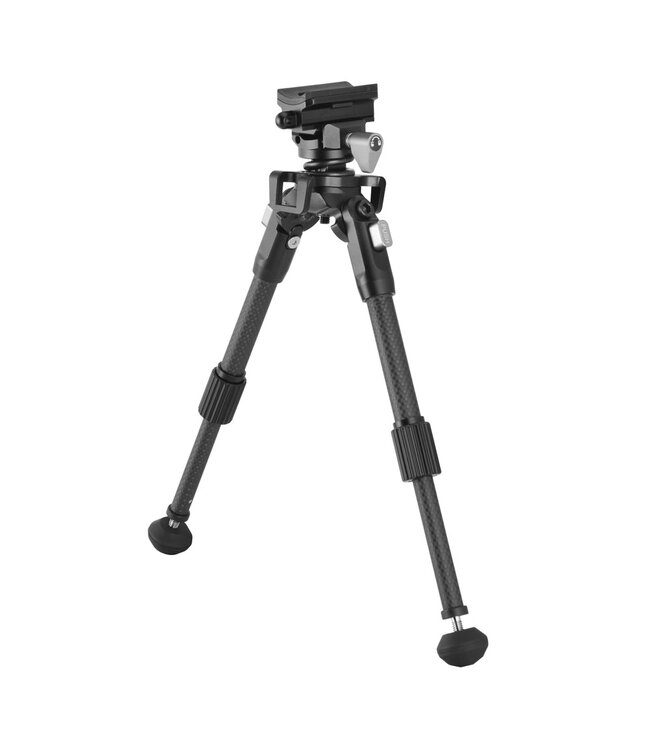 Carbon Fiber Pivoting  Bipod w/Picatinny Rail 8-10.5in