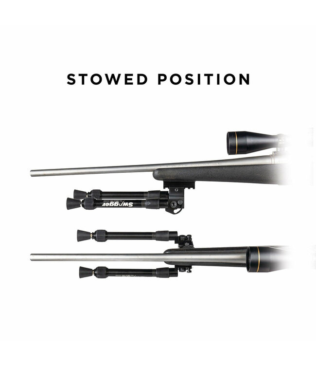 Swagger Sea12 Extreme Angle Extendable Bipod 9"-12" Black