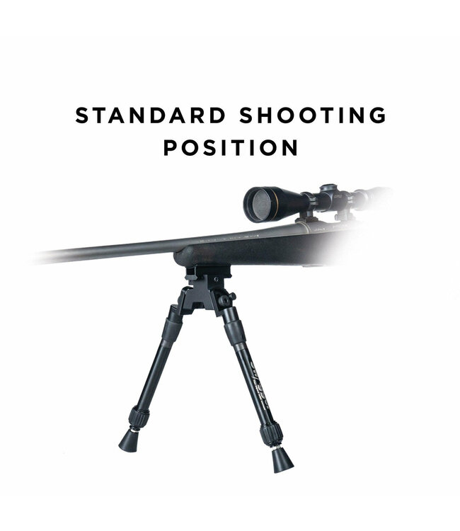 Swagger Sea12 Extreme Angle Extendable Bipod 9-12in Black