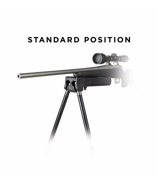 Swagger Hunter42 Bipod Sling Swivel Stud Mount 9.75" to 42" Black