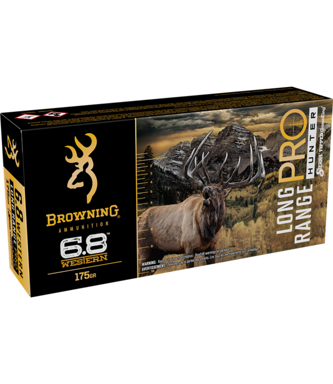 Browning CF Ammo 6.8 Western 175gr Tipped GameKing  Match Rifle Long Range