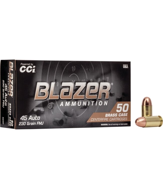 CCI 45 Auto 230gr FMJ Blazer Brass 50rd