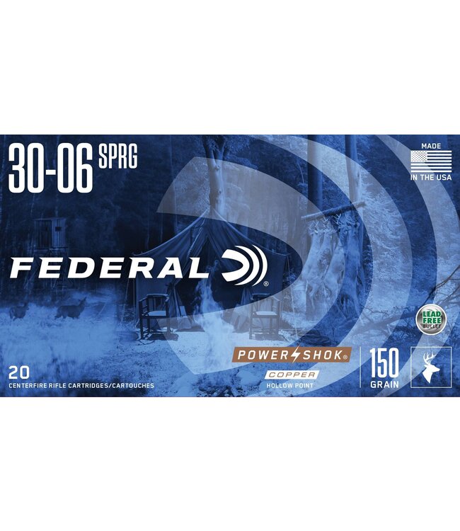 Ammo 30-06 SPRG 150gr Power Shok Copper 20 Rnds