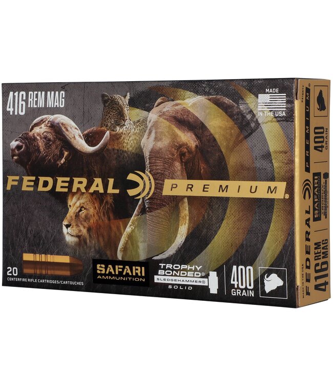 Premium 416 Rem Mag 400gr Trophy Bond Sledgehammer