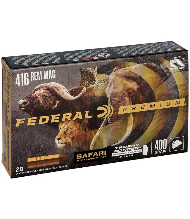 Premium 416 Rem Mag 400gr Trophy Bond Sledgehammer