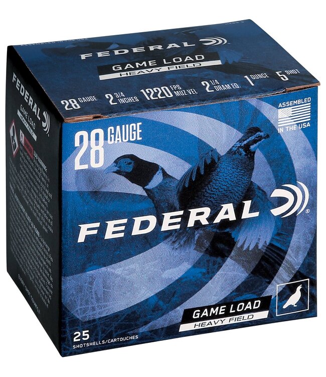 Game Shok  28GA 2.75"  21/4 1oz 5 Shot