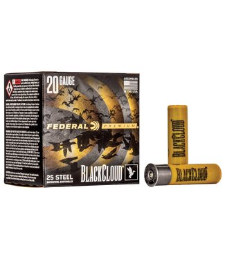 FEDERAL BLACK CLOUD  20GA  3IN 1OZ 25/box