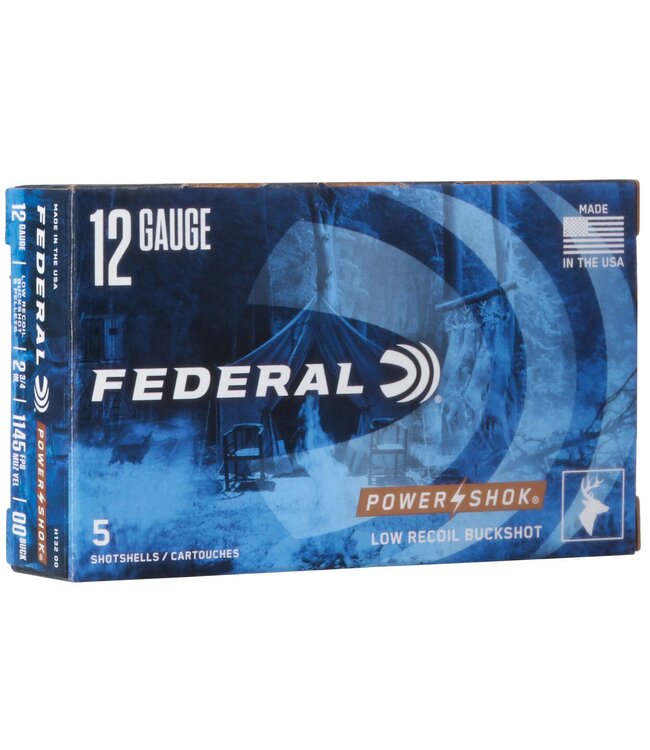 FEDERAL LOW RECOIL BUCKSHOT 12GA 00BK 5PK