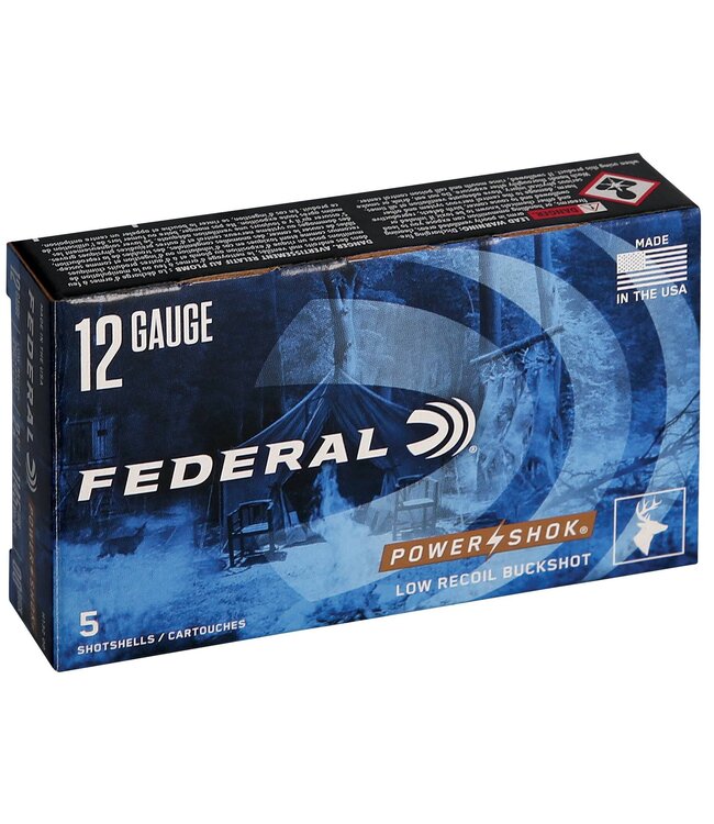 FEDERAL LOW RECOIL BUCKSHOT 12GA 00BK 5PK