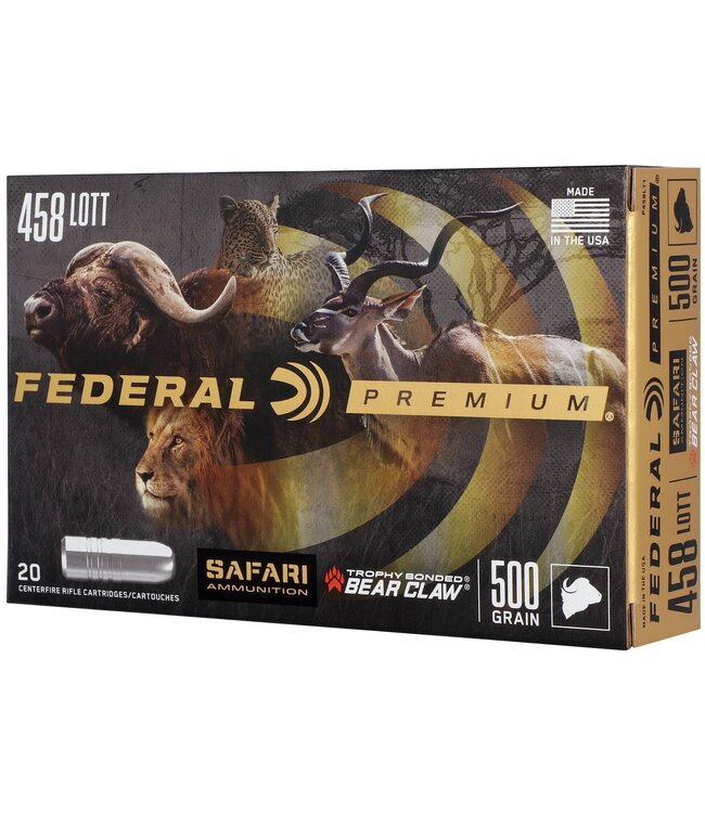 Premium 458 Lott 500gr Trophy Bonded Bear Claw