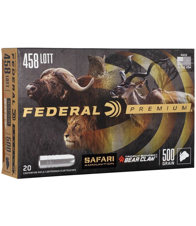 Premium 458 Lott 500gr Trophy Bonded Bear Claw