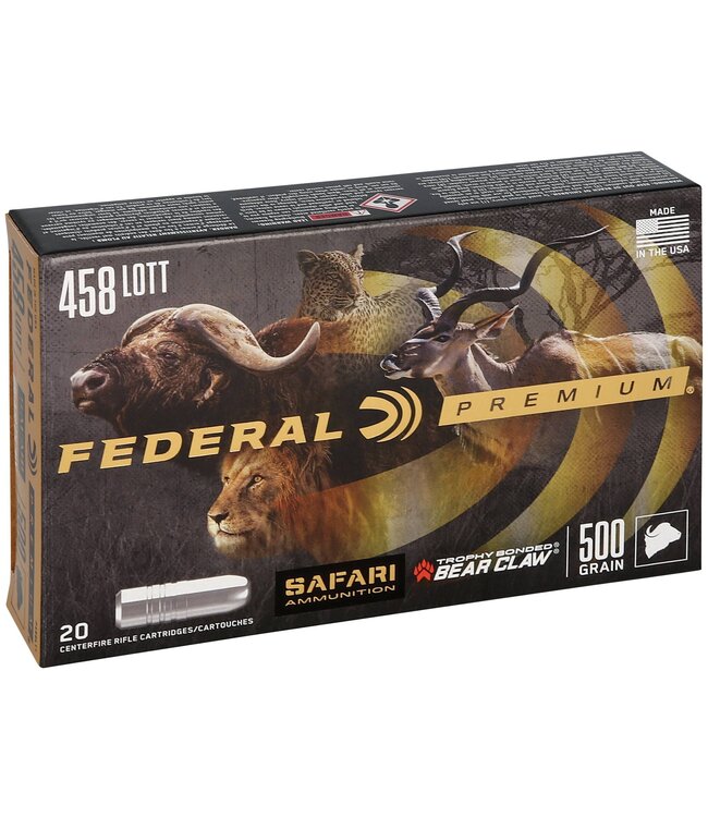 Premium 458 Lott 500gr Trophy Bonded Bear Claw