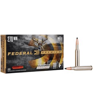 Premium Ammo 270 Win 130gr Trophy Copper 20 Rnds
