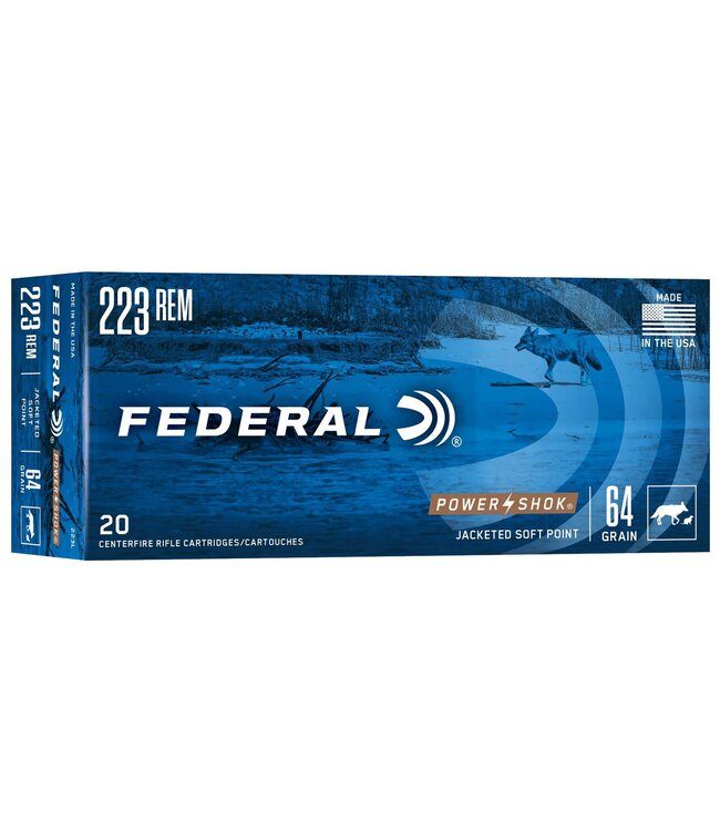 Ammo Power Shok 223 Rem 64gr JSP 20rd