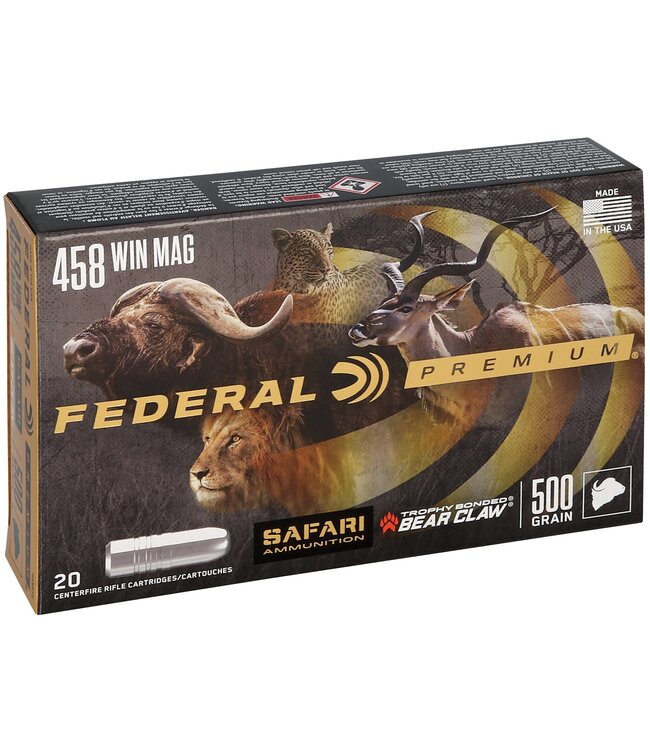 Premium Safari 458 Win Mag  500gr Trophy Bonded Bear Claw SP