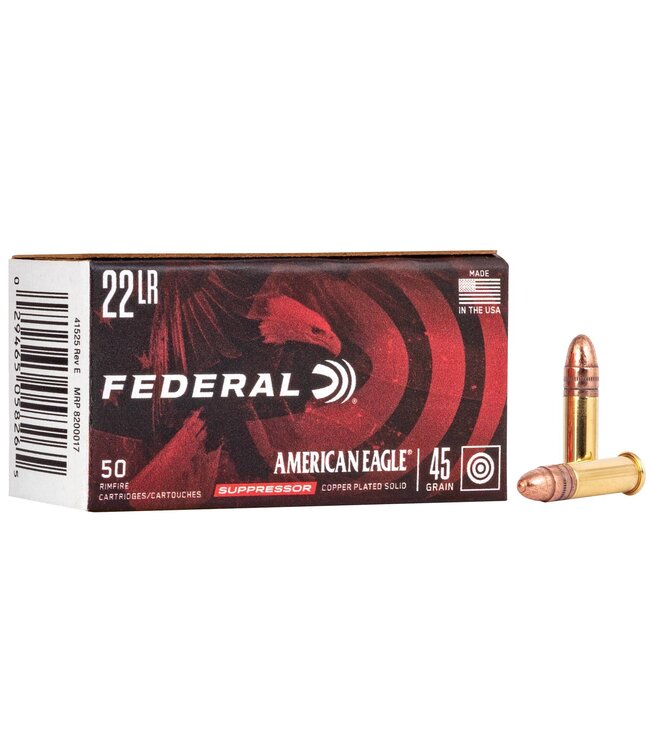 American Eagle Suppressor 22LR Ammo 45gr CPS 50rd