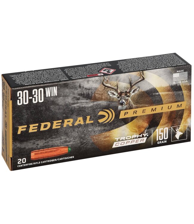 Premium Trophy Copper Rifle Ammunition 30-30 Win 150gr TC 2300 fps 20/ct