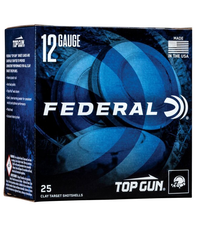 Ammo Top Gun 12GA 2-3/4" #7.5  25 Rnds