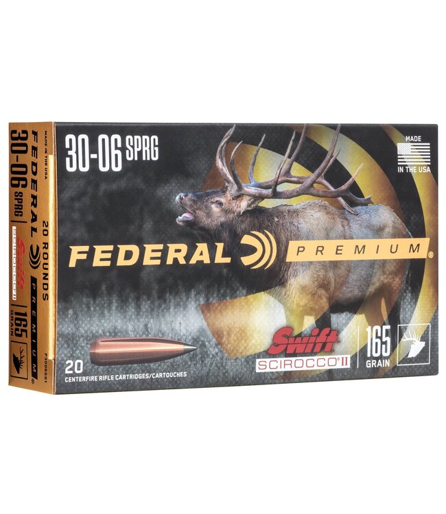 Premium 30-06 SPRG 165gr Swift Scirocco II