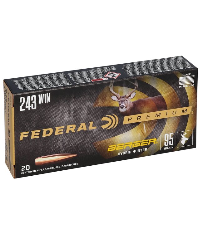 Premium Berger Hybrid Hunter .243 95gr  20  Rd