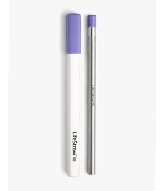 Lifestraw LifeStraw Sip Reusable Steel Filter Straw with carry case Thistle Purple