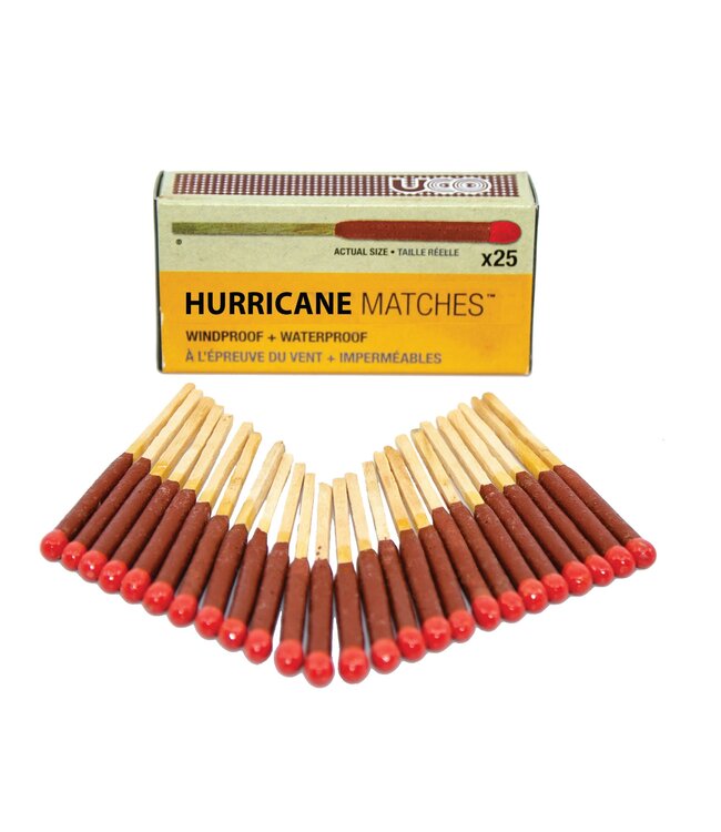 Uco Hurricane Matches 25pk