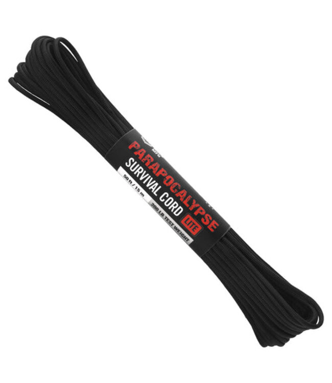 Atwood Rope Parapocalypse Lite Cord 1/8 x 50ft 200lb Black