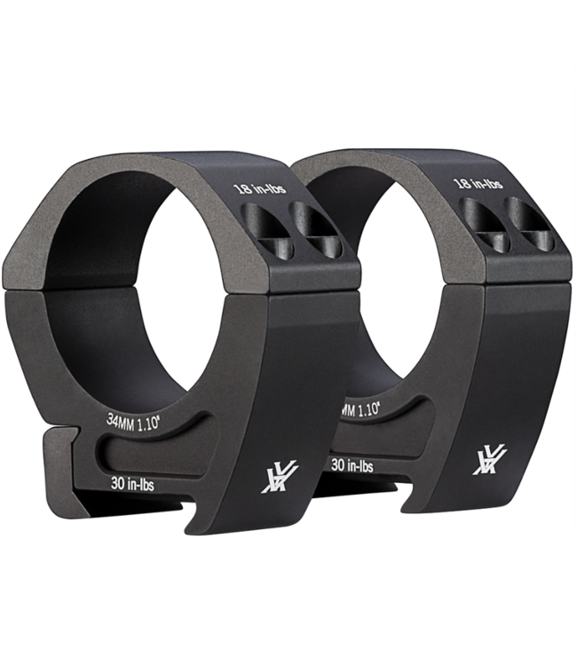 Vortex Pro Rings 34mm Low 0.95"/24.13mm (2 rings)