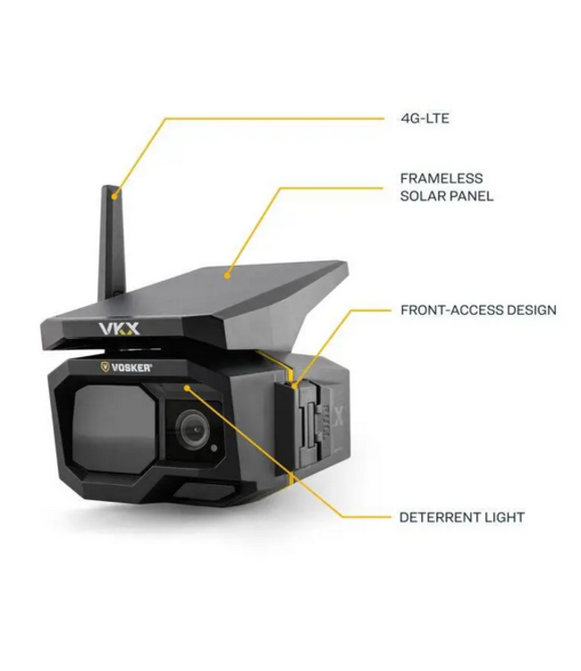 Vosker VKX Solar 4G LTE Cellular Security Video Camera
