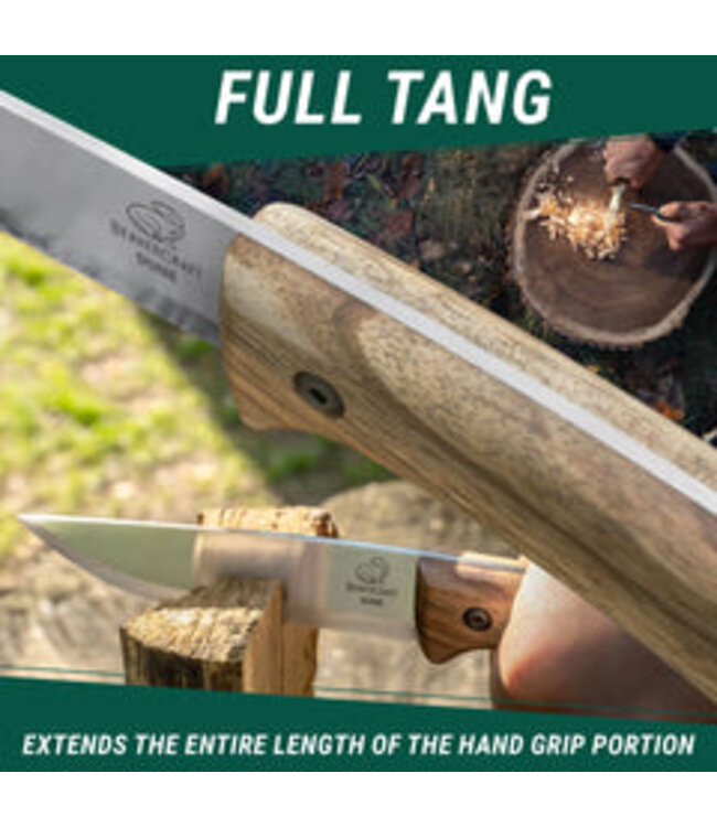 Beavercraft Dune Carbon Steel Bushcraft Knife Walnut w/Sheath