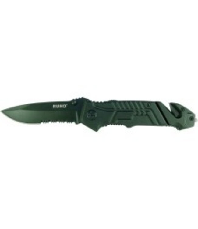 Shark Folding Knife 3-1/4" Stainless Steel Blade Rubberized black Handle