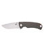 Tellus ATK Folding Knife Olive Drab Orange