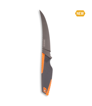 Outdoor Edge Vantex 5in Boning Knife w/Sheath Grey/Orange