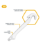 Outdoor Edge 3.0" Gutting Blade 4-Pack- Blister