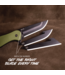 Outdoor Edge RAZOR VX2 Green G10 Blk Drop Point Spring Assist