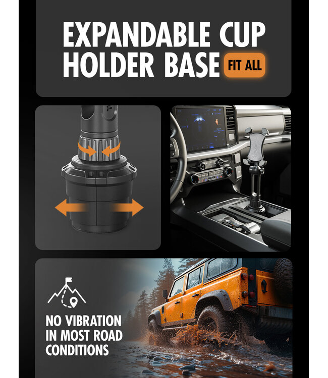 Boom Cup Holder Mount