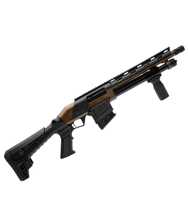 Canuck Shotgun Recon 3 Pump, BRZ, 12Ga, 3" 12"BBL, 2 Rd & 10 Rd Mags