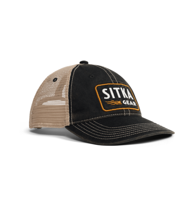 Sitka Heritage Patch Vintage Trucker Hat Sitka Black
