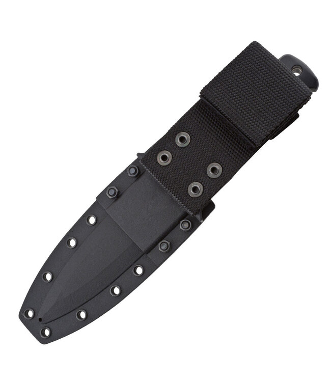 Seal Pup Elite Black Tini Serrated w/Sheath